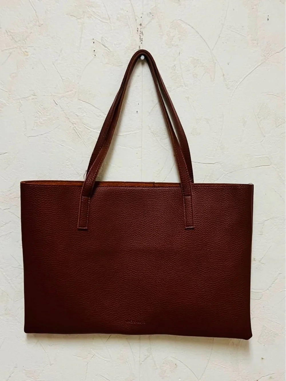 Brown Vince Camuto Luck  Leather Tote Bag w